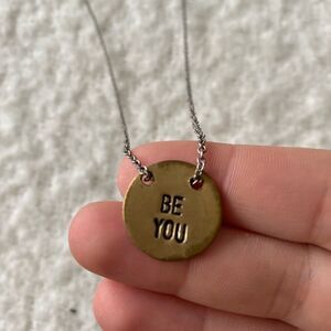 Be You Token Gold Necklace